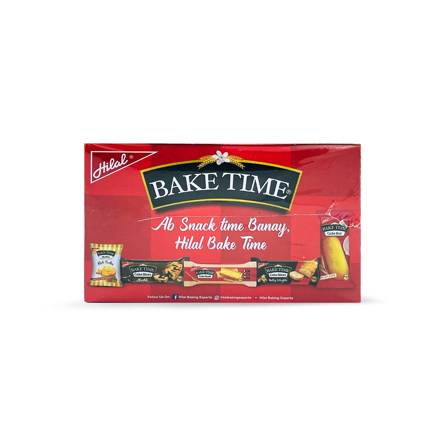 Hilal Bake Time Cake Slices Plain 6Pcs Box