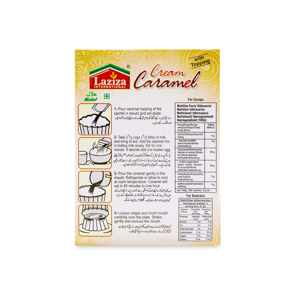 Laziza Cream Caramel (Halal) 85G