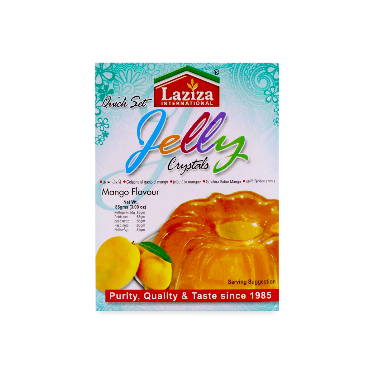Laziza Jelly Mango 85g - Mouthwatering Mango Flavored Jelly Snack