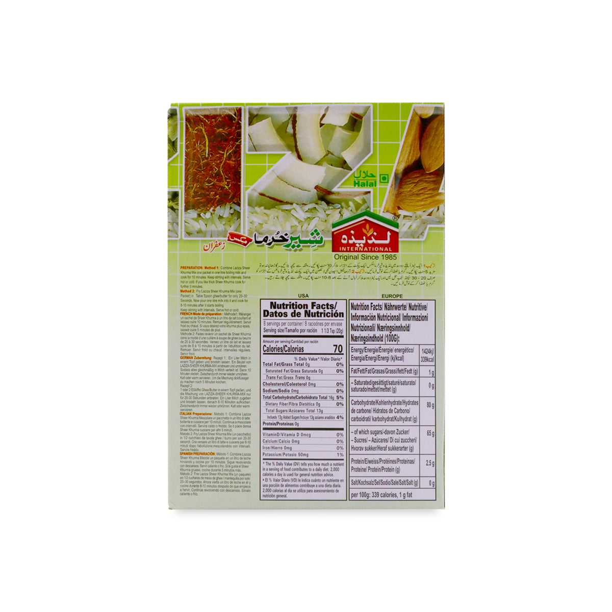 Laziza Sheer Khurma Mix (Saffron) 160G