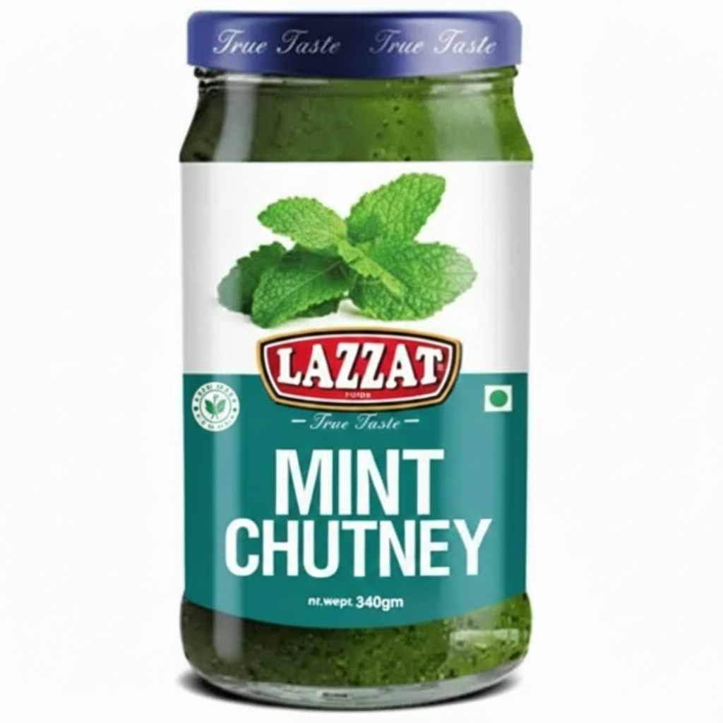 Lazzat Mint Chutney 340G