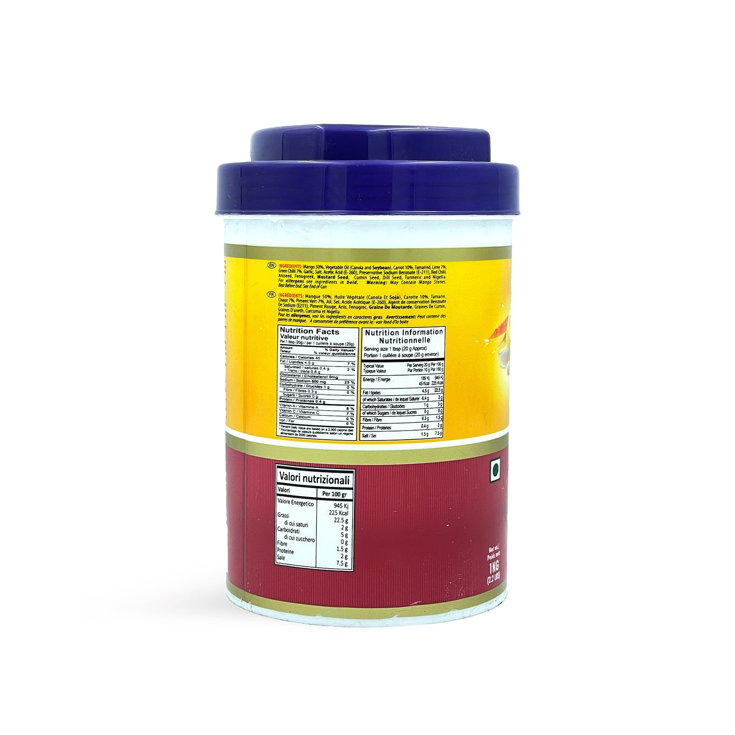 Lazzat Hyderabadi Mixed Pickle 1Kg