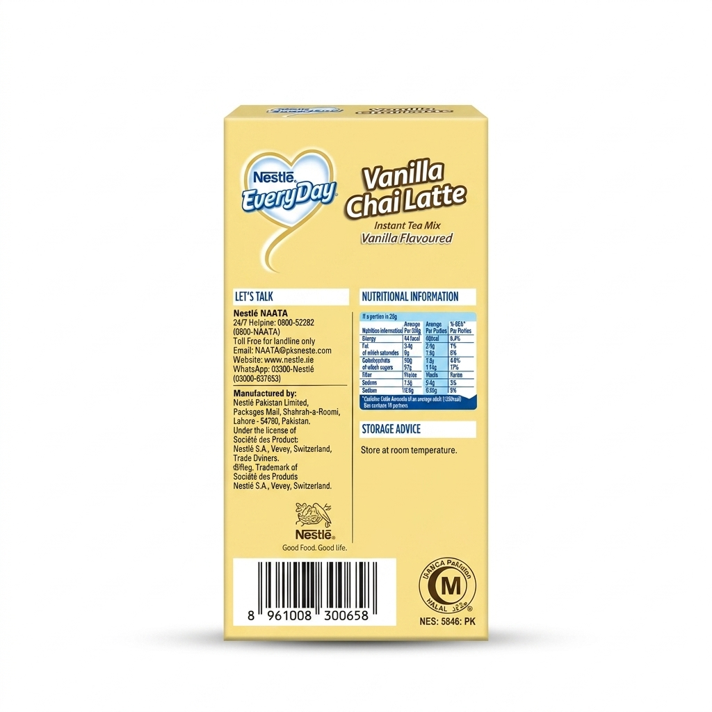 Nestle Everyday Vanilla Chai Latte (10 Pcs Box 200G)