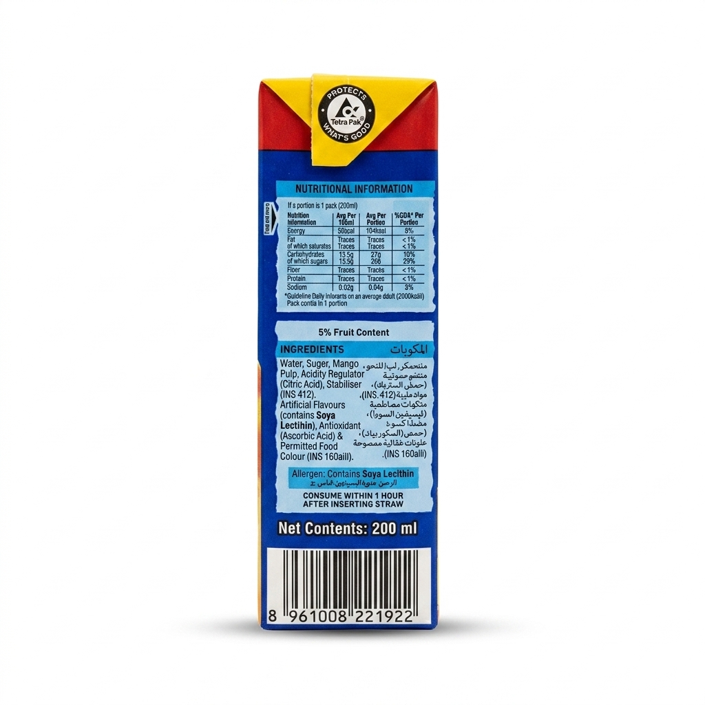 Nestle Nesfruta Mango Fruit Drink (Juice) 200ML