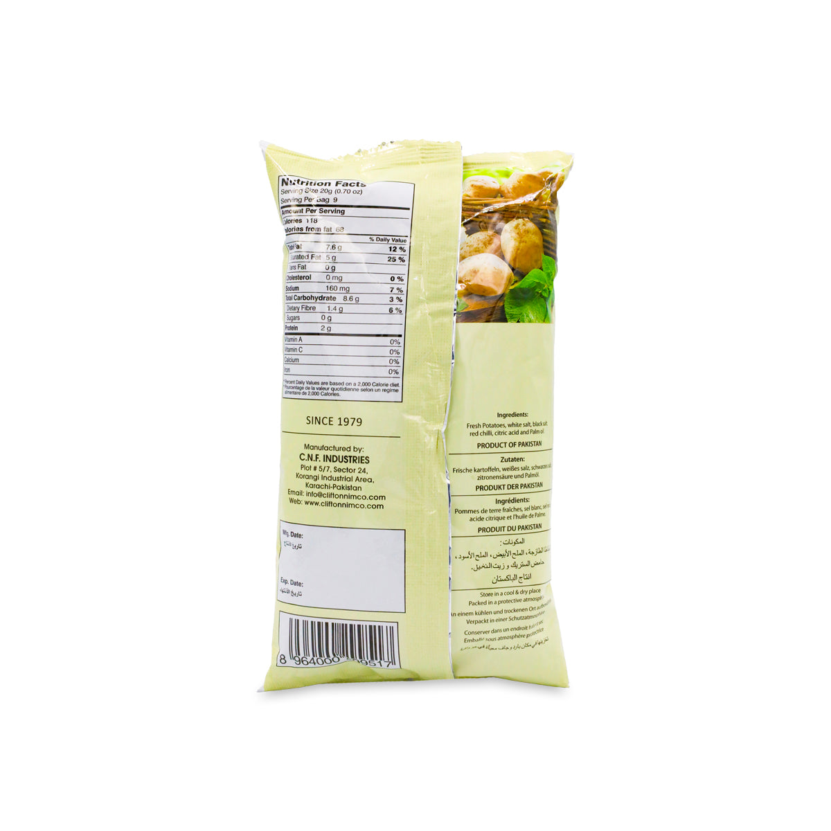 Nimco Spicy Potato Sticks 180G