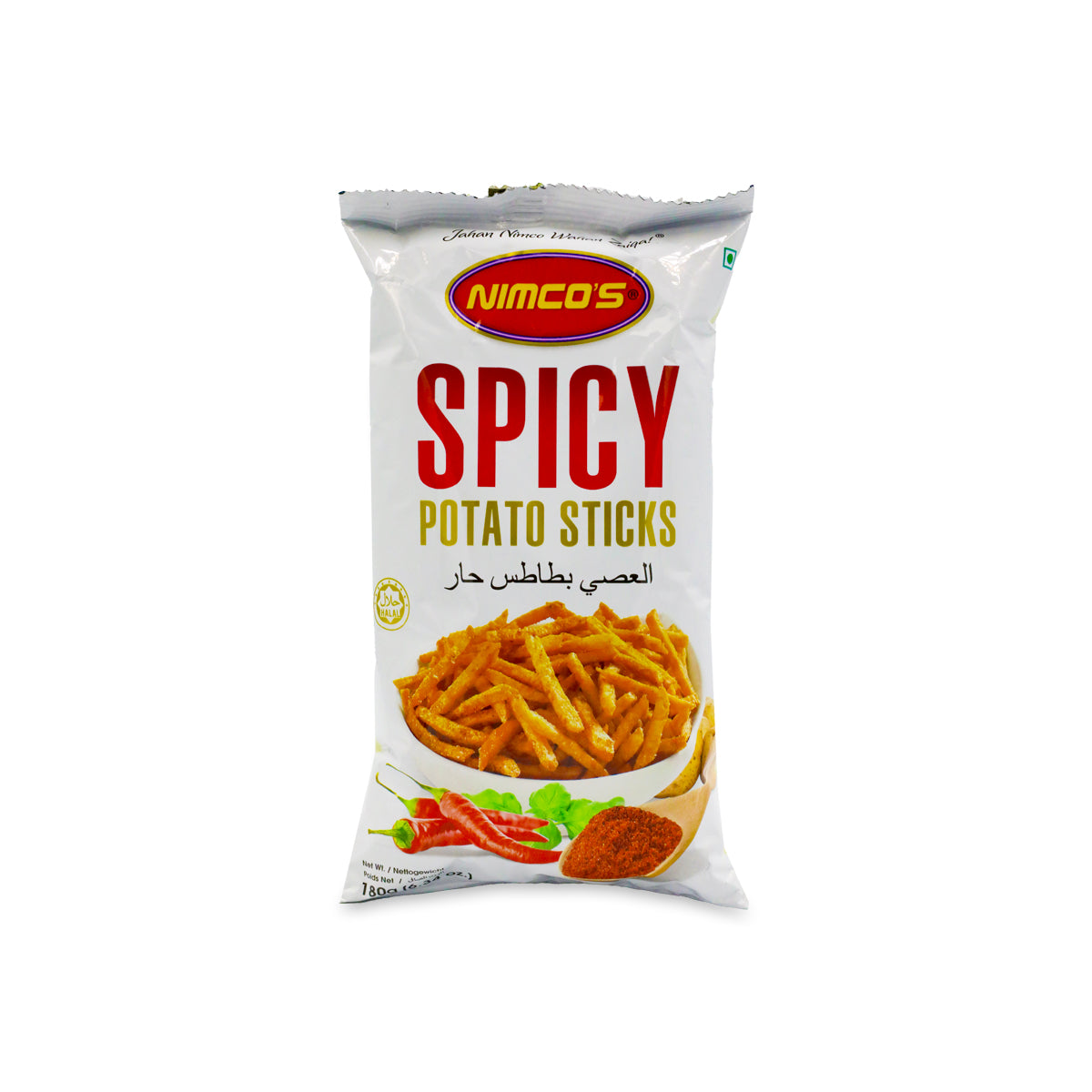Nimco Spicy Potato Sticks 180G