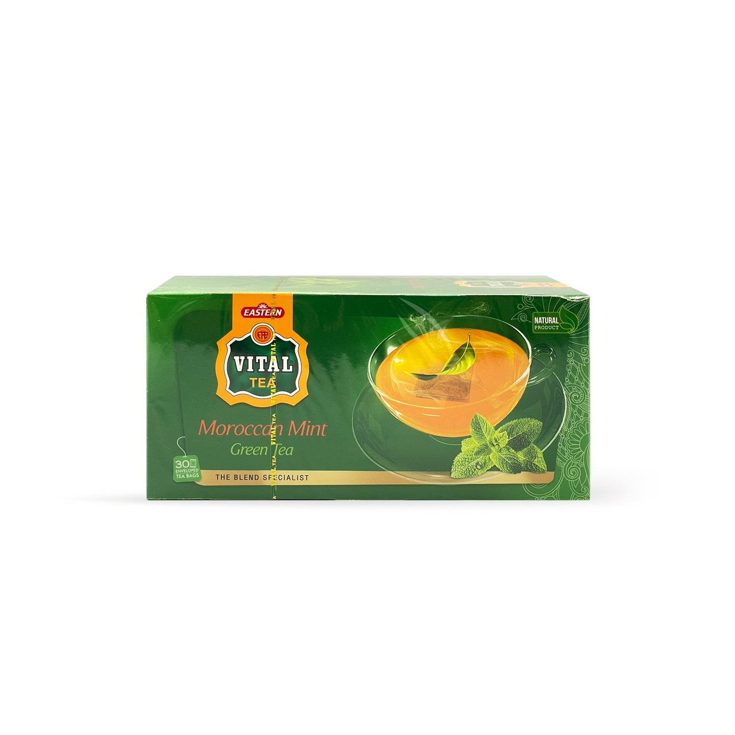Vital Moroccan Mint Green Tea Box (30 Tea Bags)