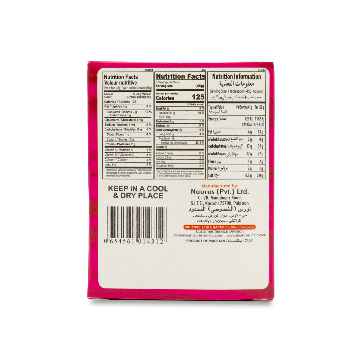 Nutritional facts