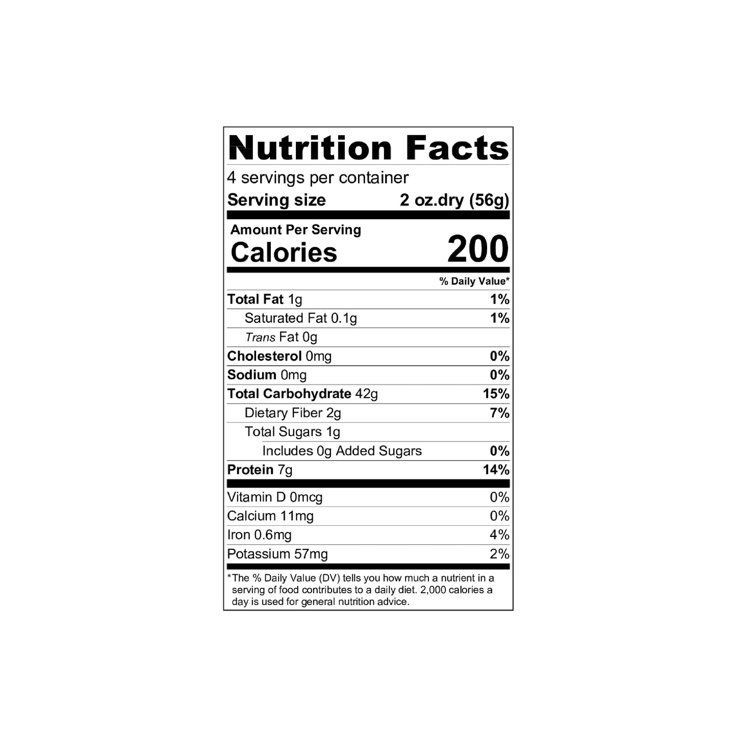 Nutrional facts