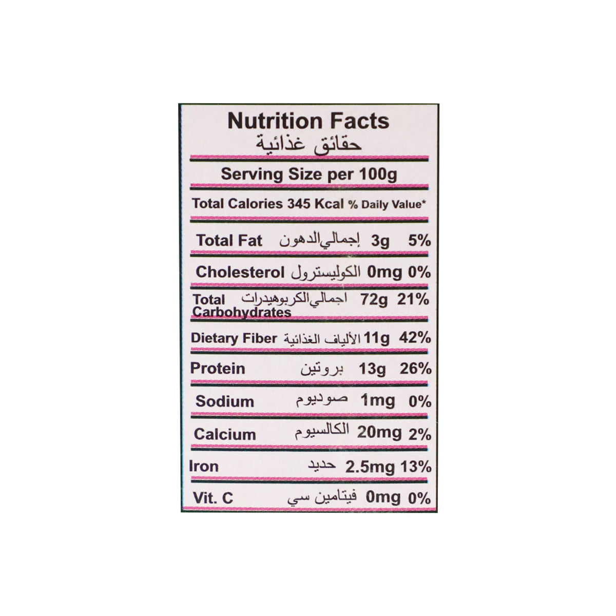 Nutritional-facts Lajawab kasoori Methi