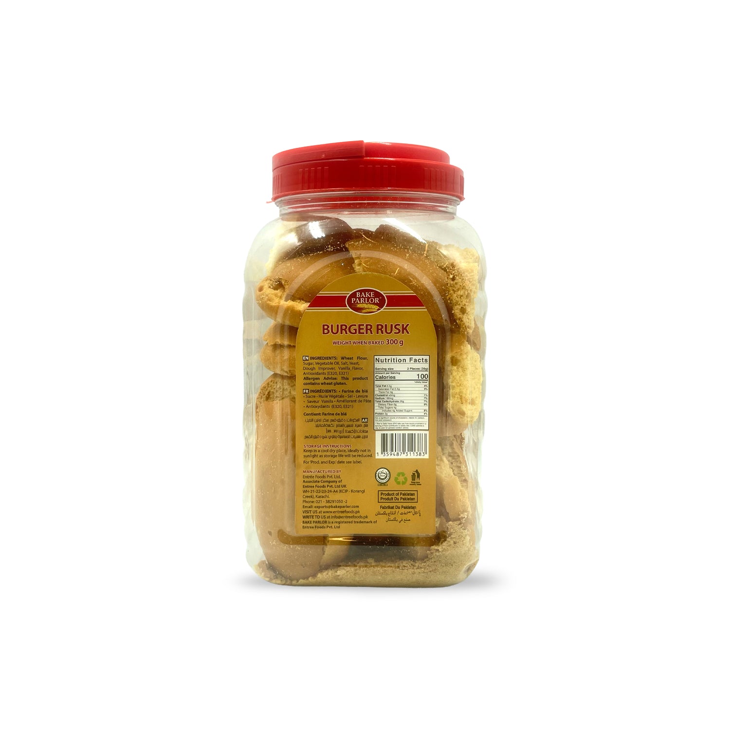 Bake Parlor Rusk Buy Bake Parlor Burger Tea Rusk Jar 300G - Pakistan Supermarket UAE