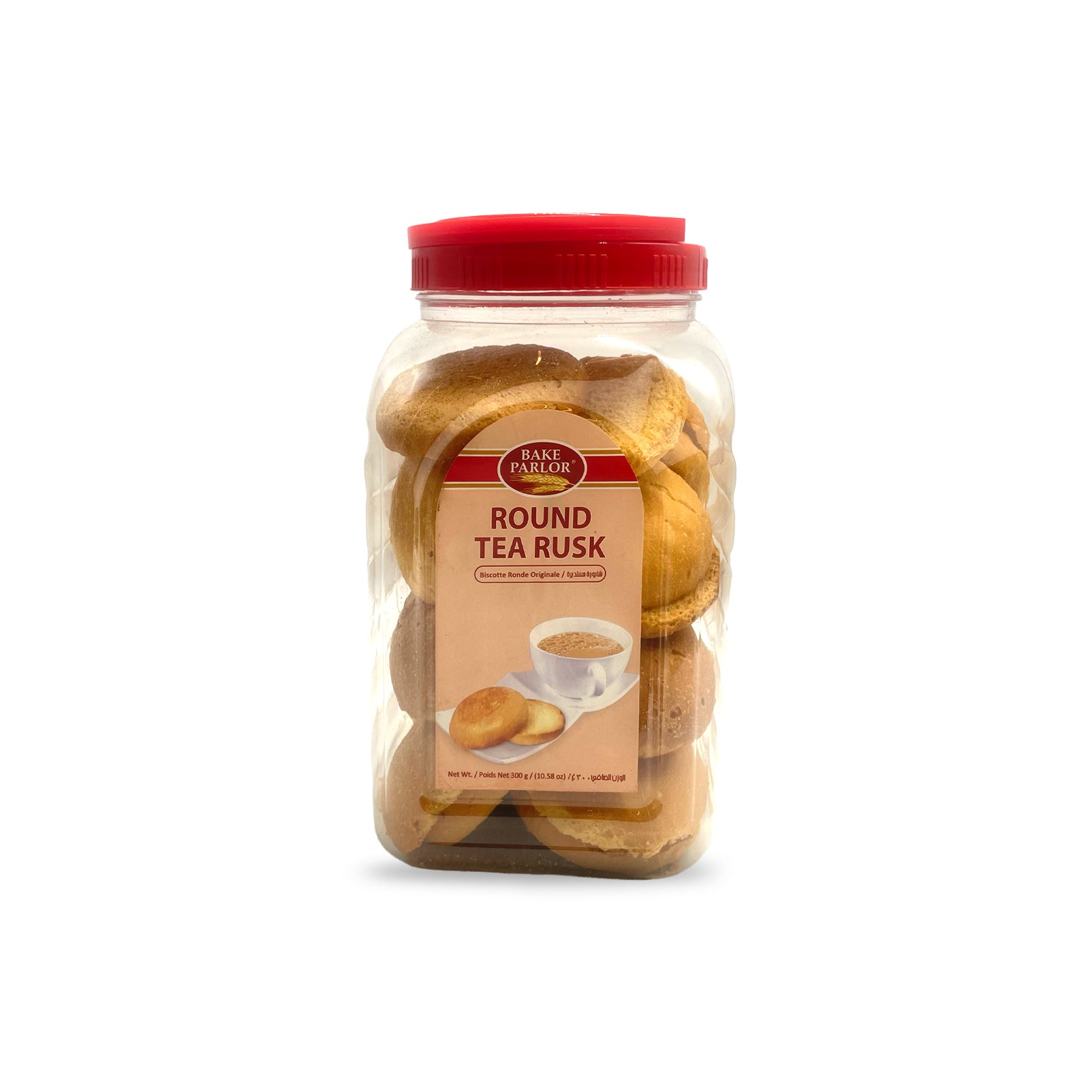 Buy Bake Parlor Round Tea Rusk Jar 300G - Pakistan Supermarket UAE