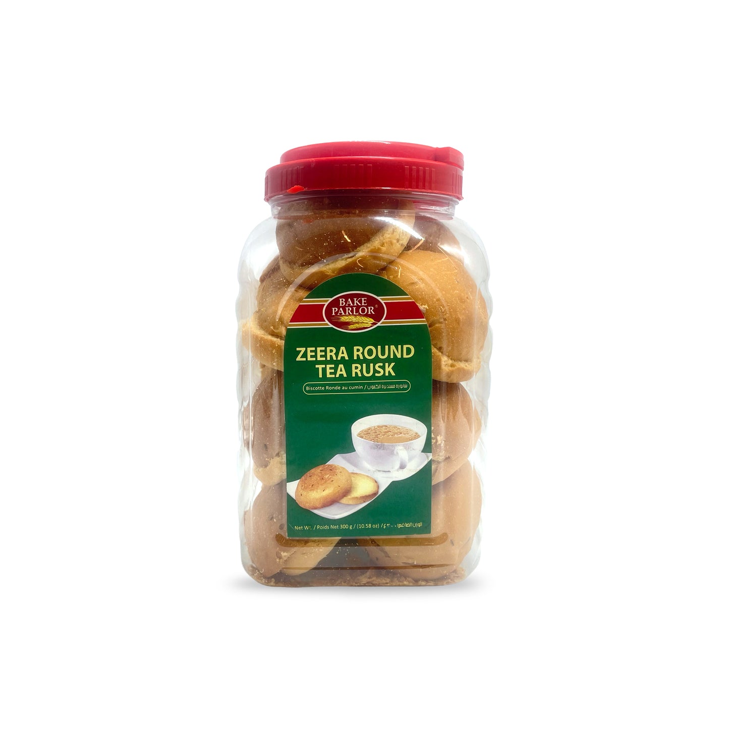Bake Parlor Zeera Round Tea Rusk Jar 300G