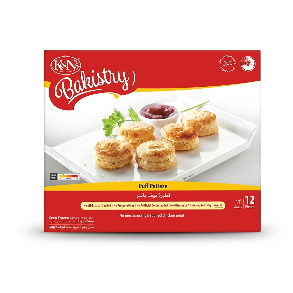 K&ns Puff Patteze 288G  (12Pc)