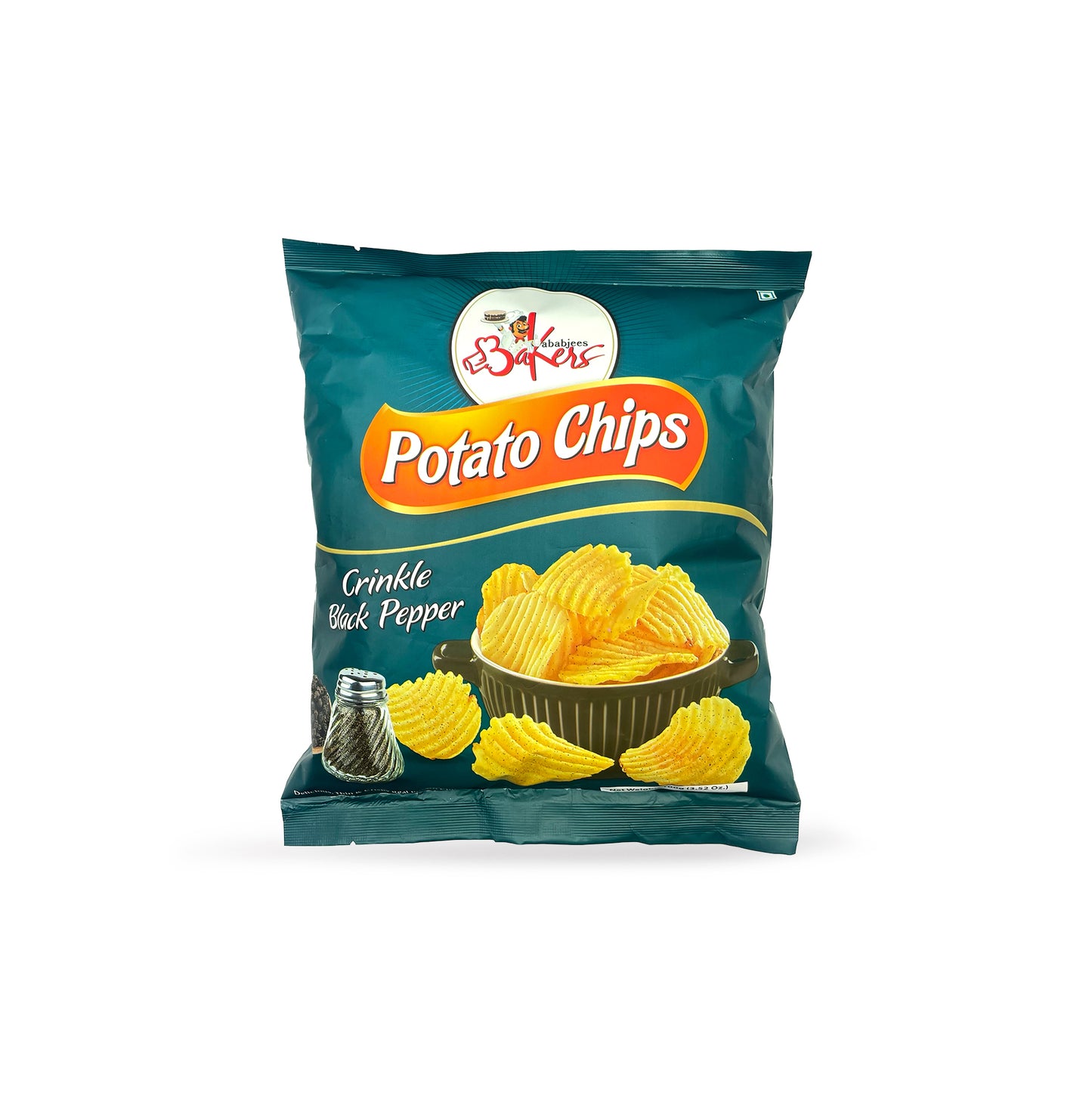 Kababjees Potato Chips Crinkle Black Pepper 100G