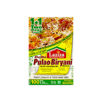 Laziza Delhi Pulao Biryani Masala 100g - Authentic Spice Blend for Delhi-Inspired Rice Dishes