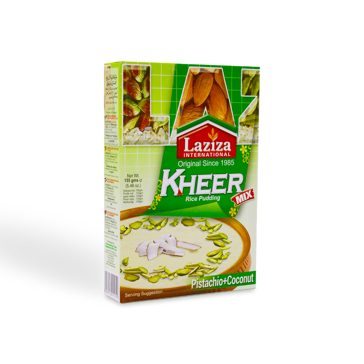 Laziza Kheer Mix (Pistachio+Coconut) 155G 