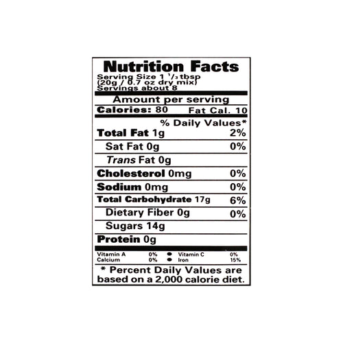  Nutritional facts Laziza Kulfa Khoya Mix Badami 152G