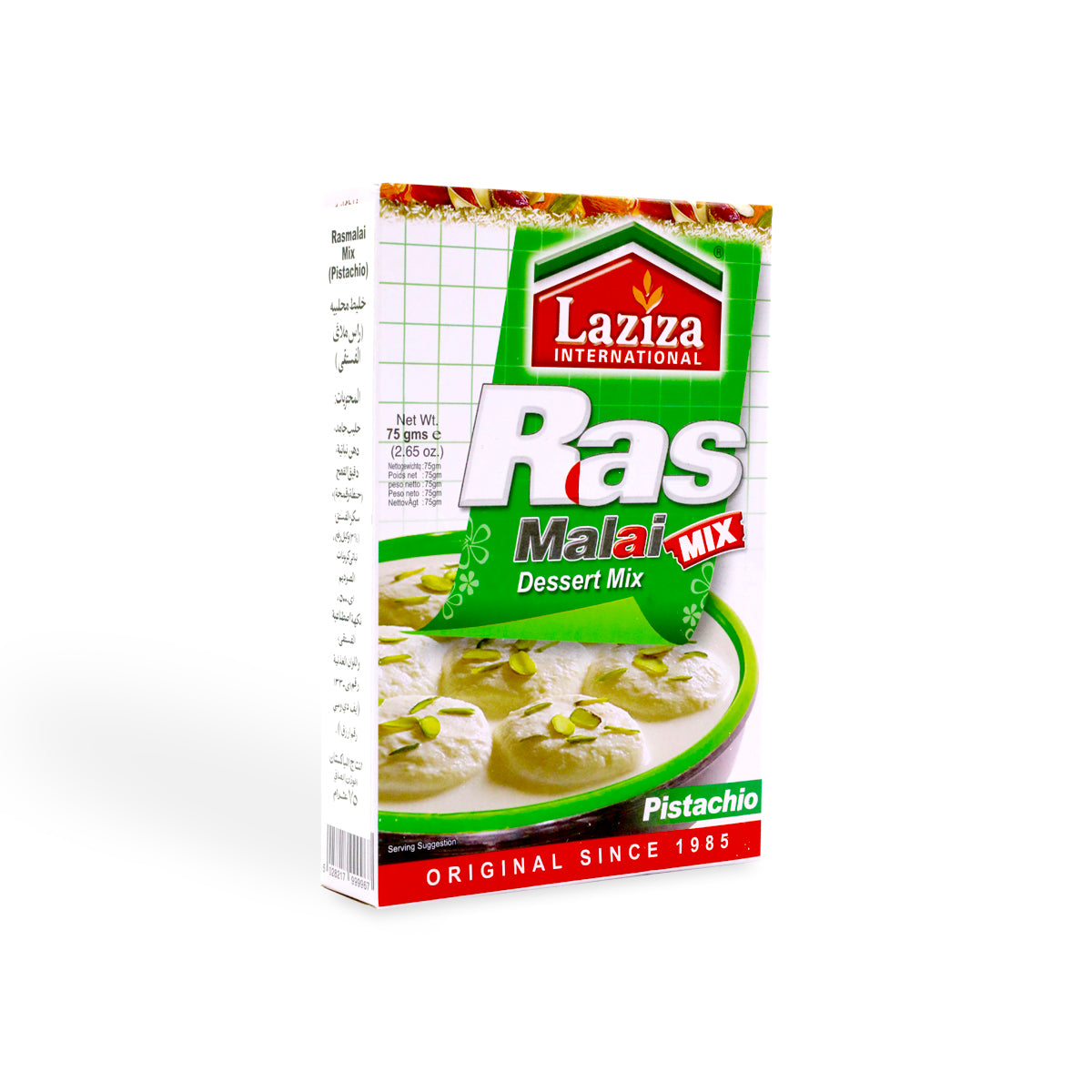 Laziza Rasmalai Mix (Pistachio) 75G