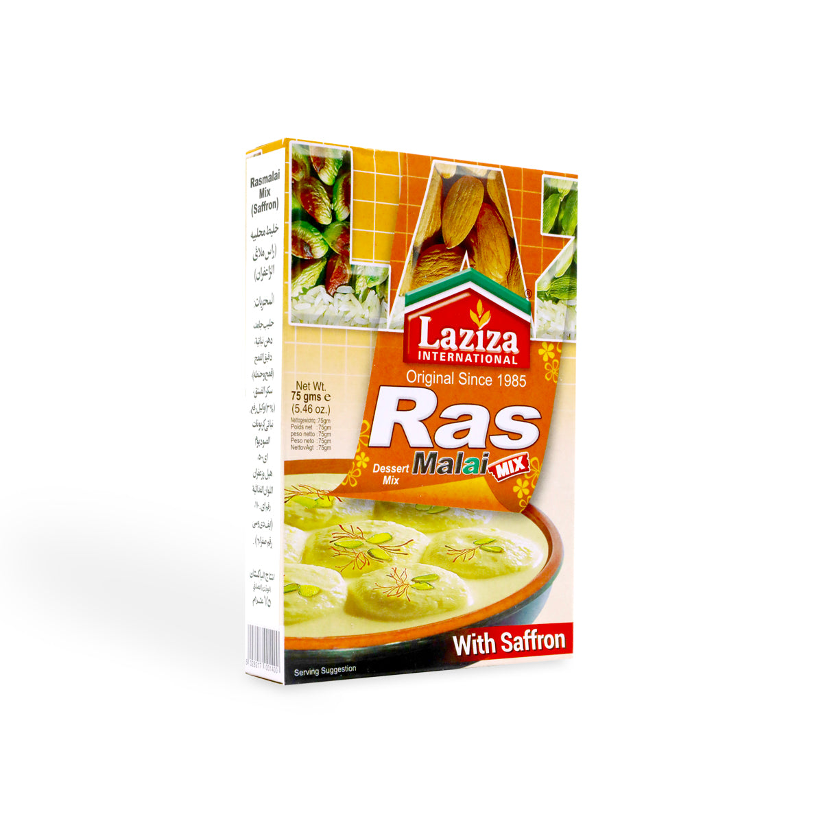 Laziza Rasmalai Mix (Saffron) 75G