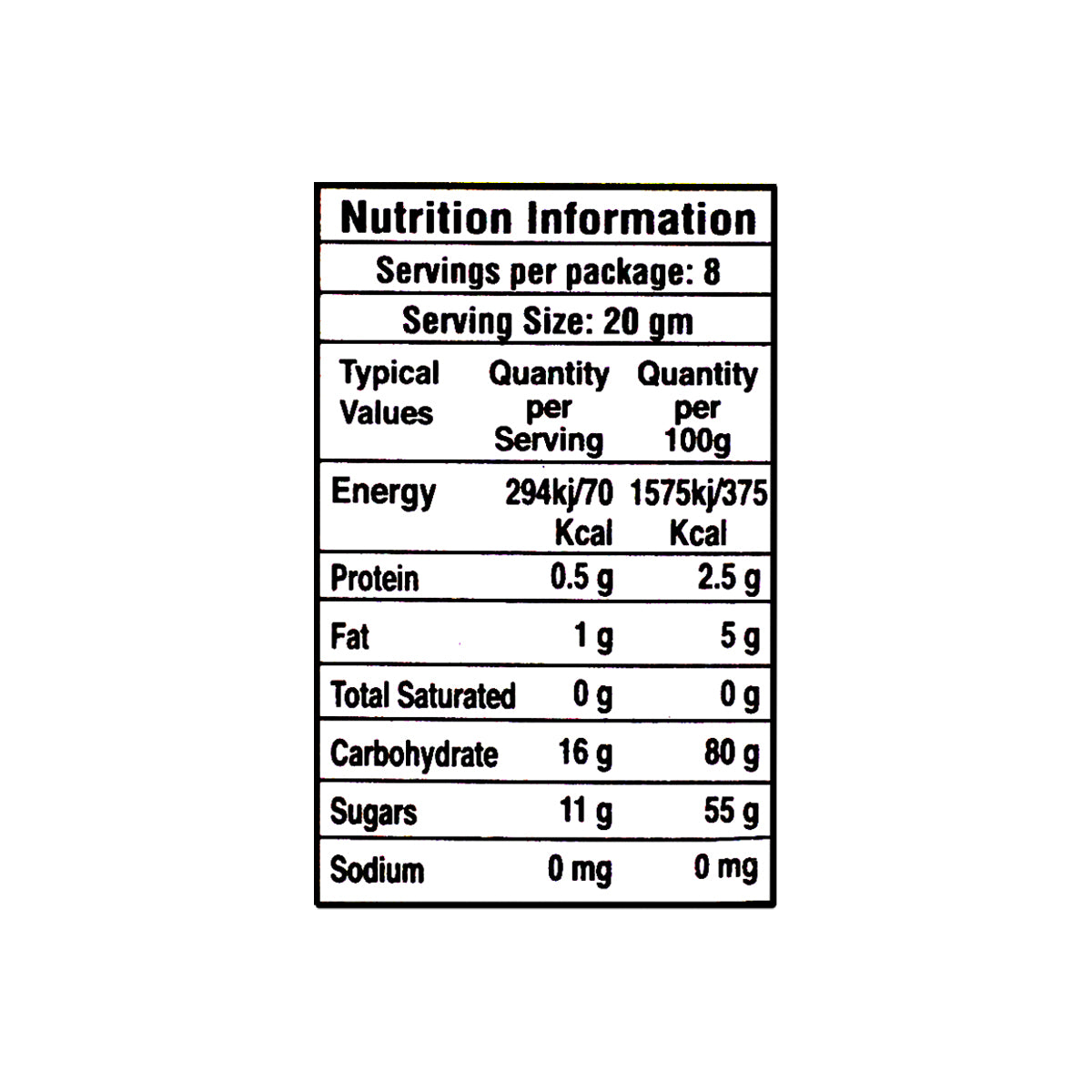 Laziza Vermicelli Kheer 155g ingredient 