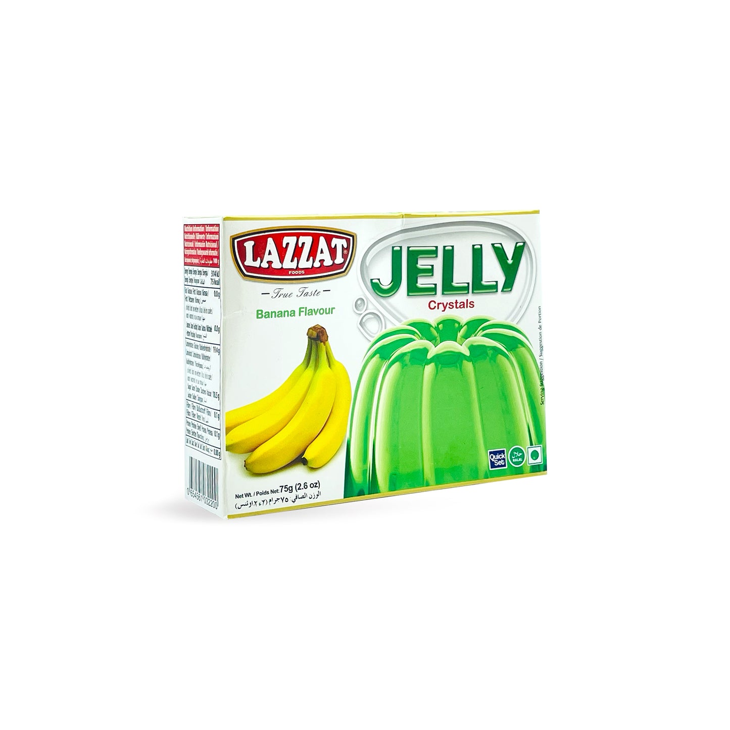 Lazzat Crystals Jelly Banana Flavour 75G