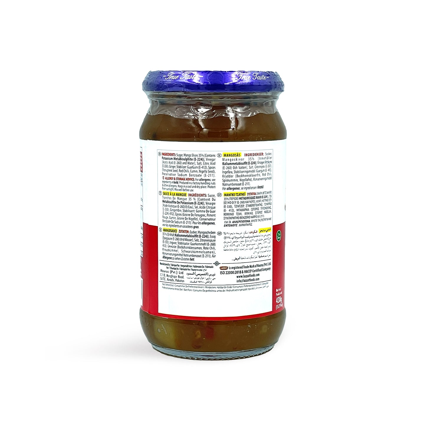 Lazzat Mango Chutney 430G