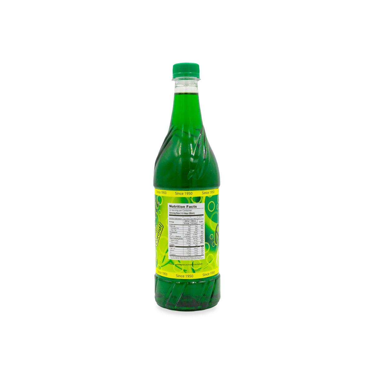 Pakola cream Cordial Nutritional facts 