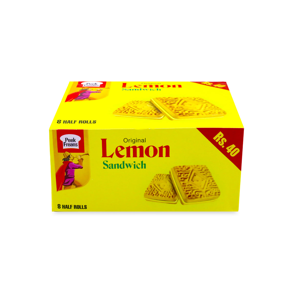 Peek Freans Lemon Sandwich Half Roll 8Pcs box