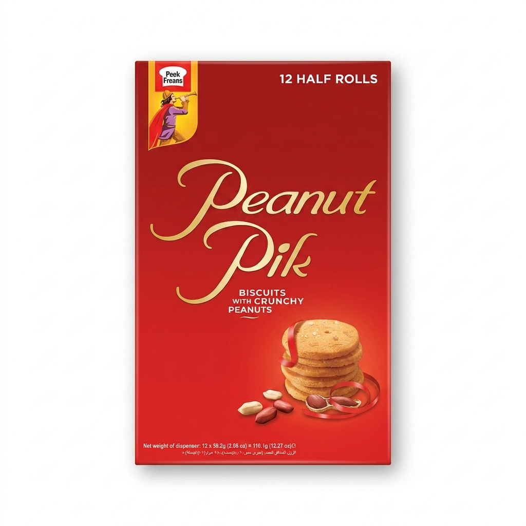Peek Freans Peanut Pik Biscuits Half Rolls 12 Pc Box
