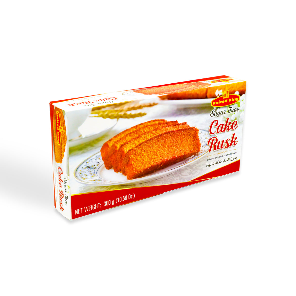 United King Cake Rusk Sugar Free 300G