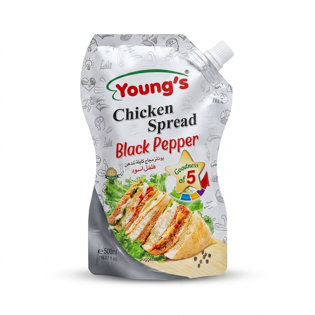 Youngs Chicken Spread Black Pepper 500ML