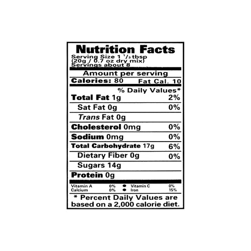 Nutritional facts laziza kulfa khoya mix (pistachio) 152g 