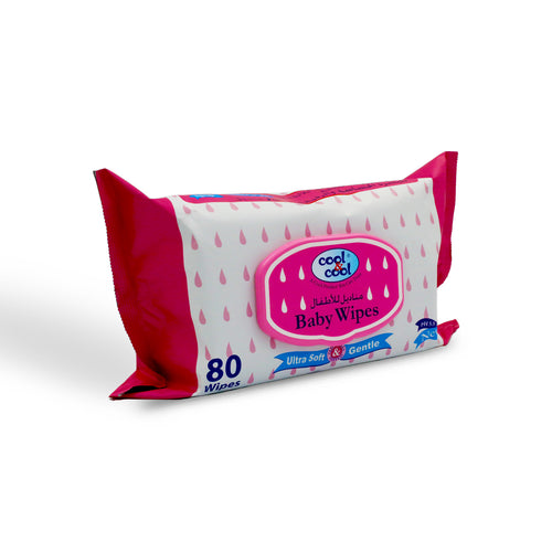 Cool & Cool Baby Wipes - 80 wipes