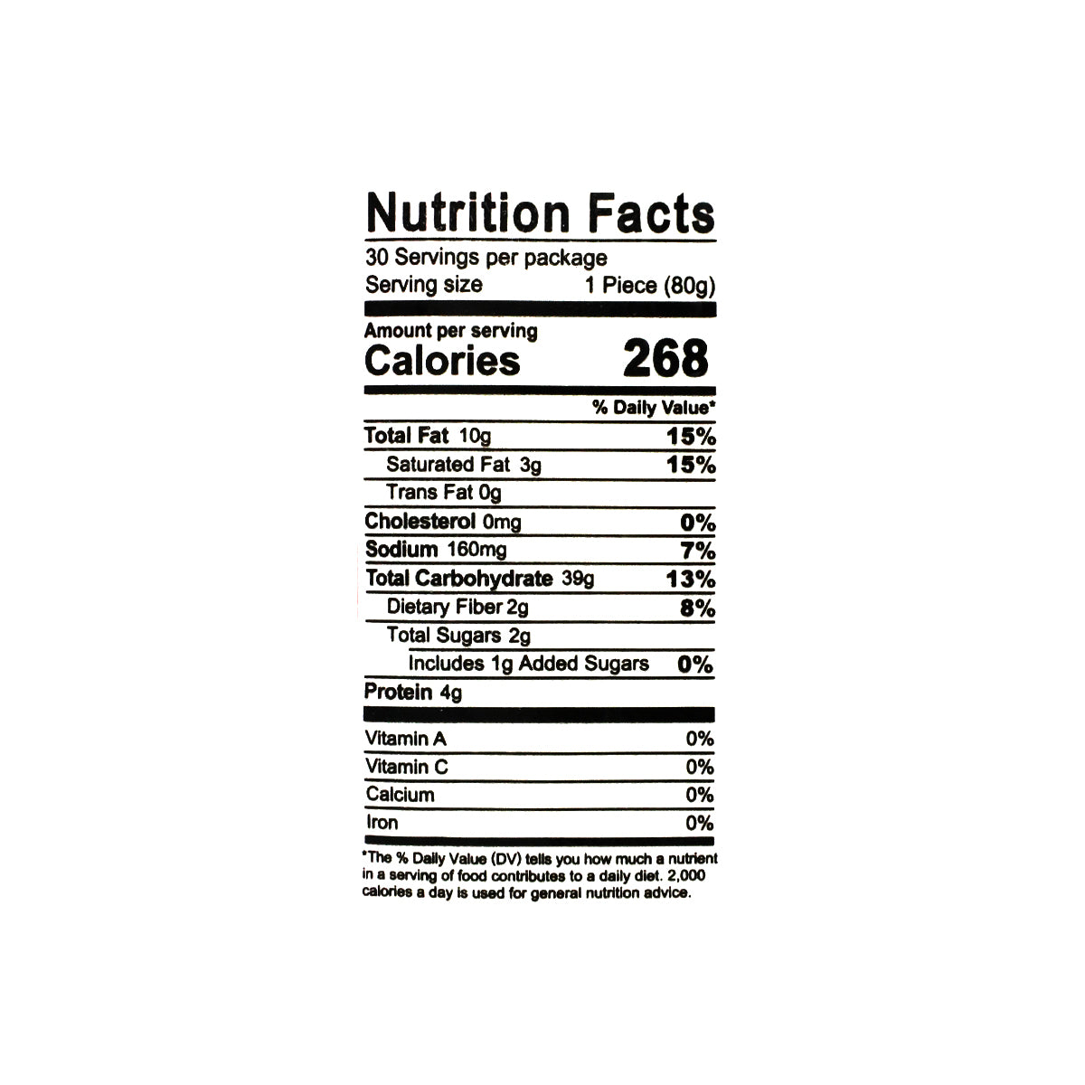 Nutritional facts