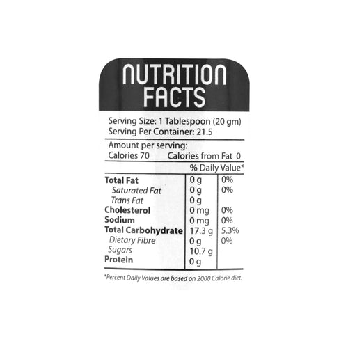 Nutritional facts Marhaba Harar Preserve