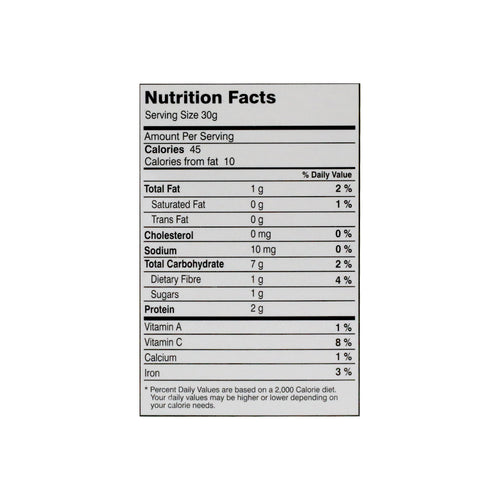 Nutritional facts Nimco Mirchi Pakora 