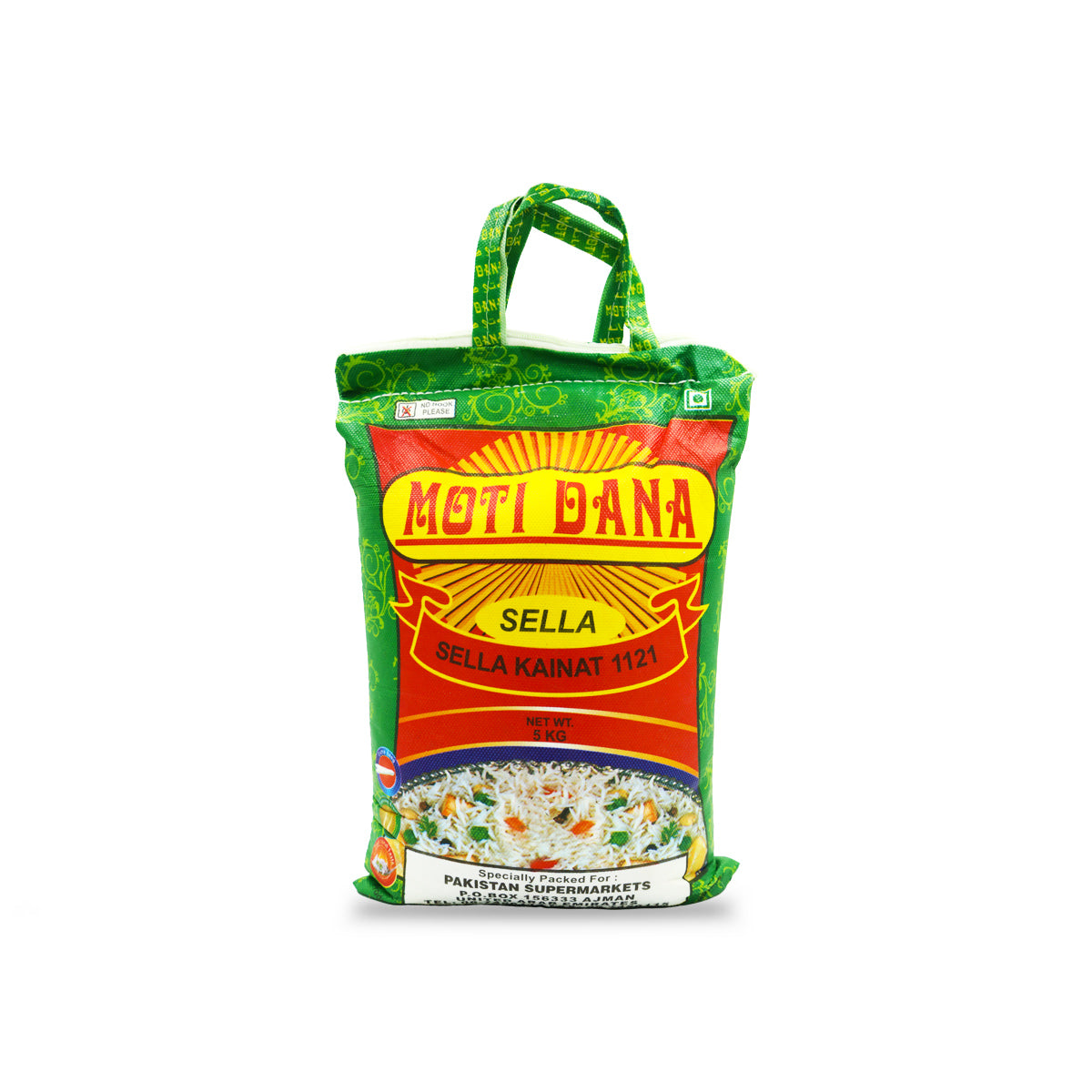 Buy Moti Dana Sella Superkernal Rice 5KG - Pakistan Supermarket UAE