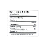 Freshmate Fruit Chat Masala Nutritional facts 