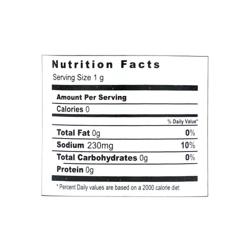 Freshmate Fruit Chat Masala Nutritional facts 